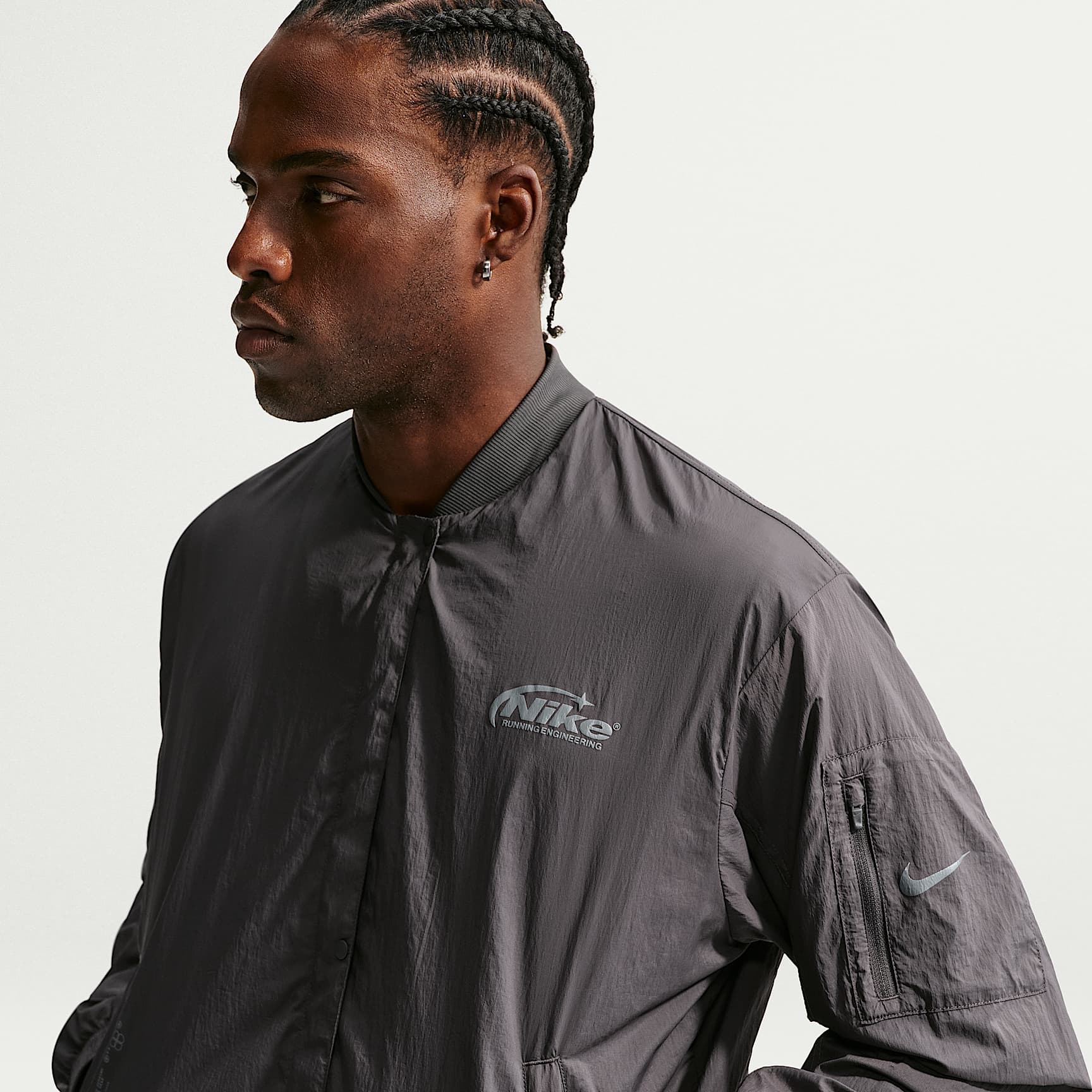 Nike Men's Repel UV Protection Running Bomber Jacket. Nike.com
